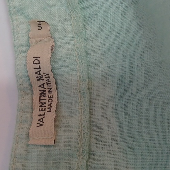 Valentina Naldi Italien Mint Green Sleeveless Top Size S - Picture 4 of 7